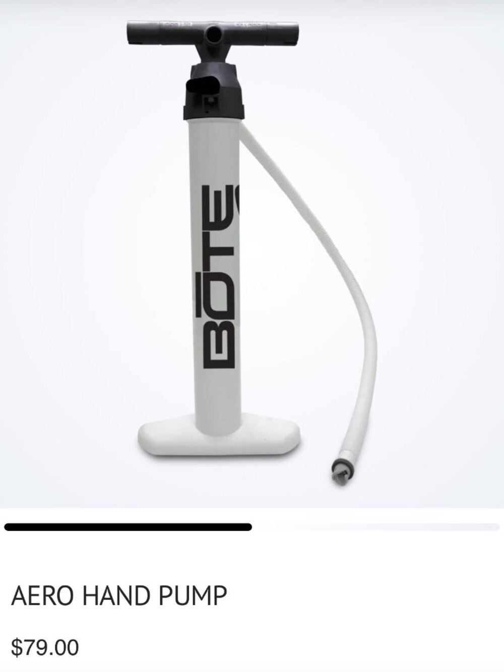 🚣 NEW BOTE Aero Hand Pump Manual Inflatable SUP Kayak Dock Pump White 🚣